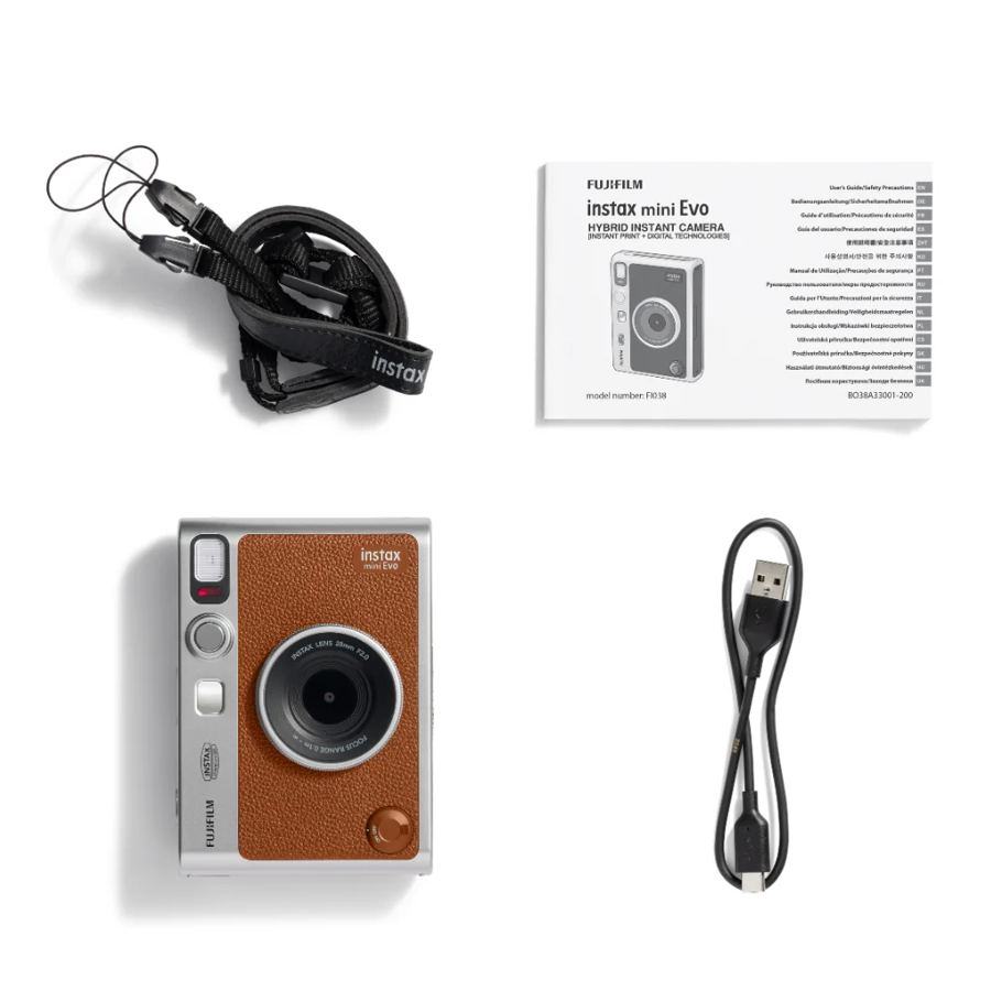 Instax Mini Evo brown view 7