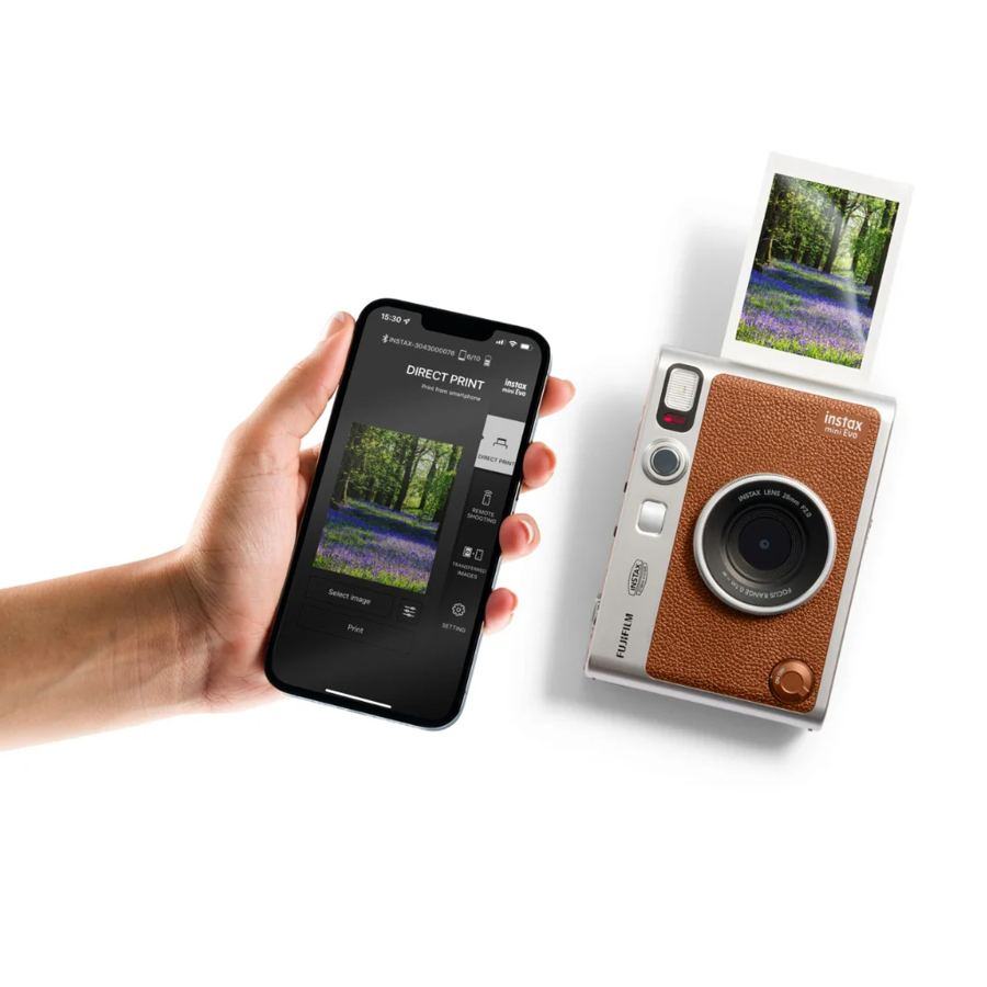 Instax Mini Evo brown view 8